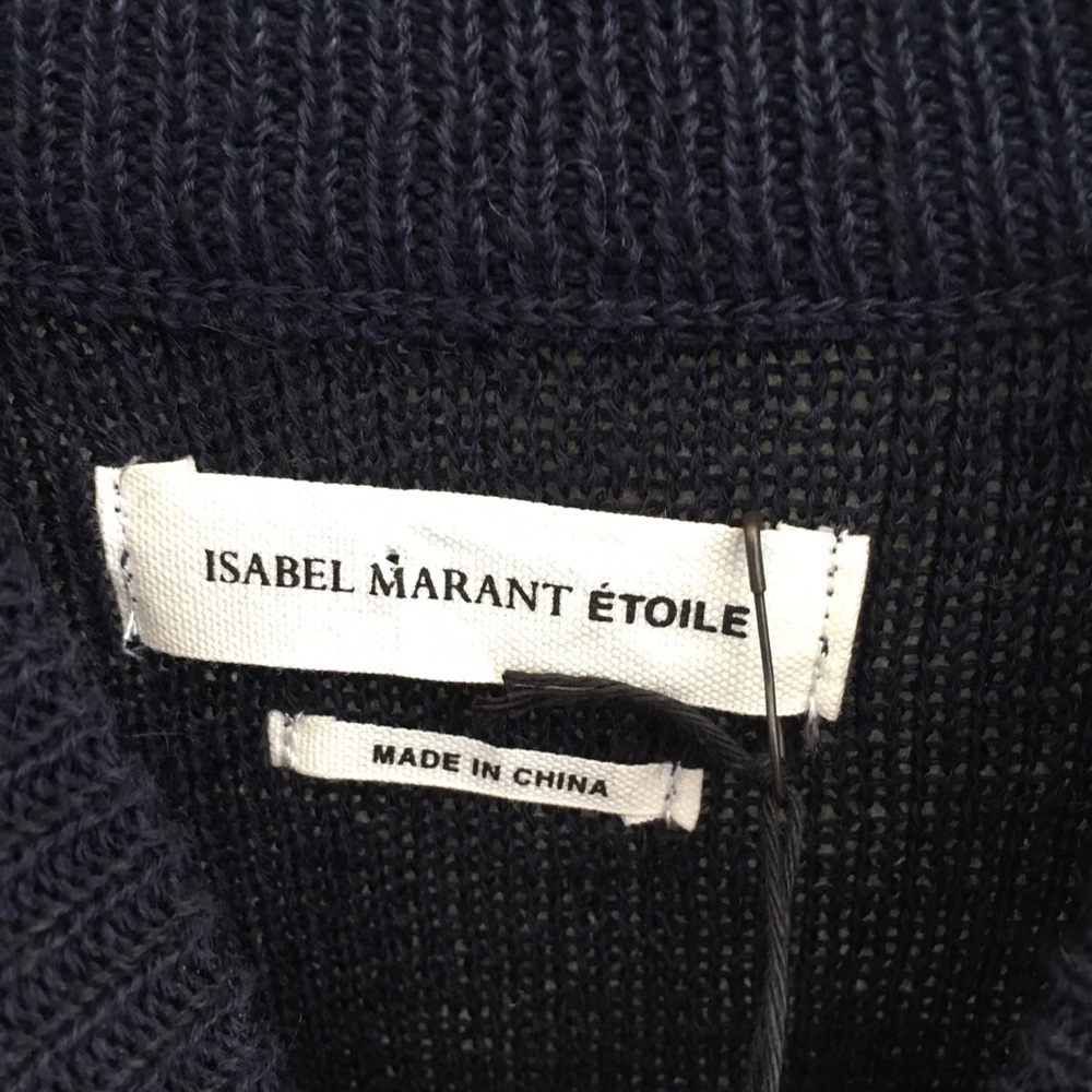 NWT Isabel Marant Etoile Earl anchor embroidered striped knit sweater dress - Picture 6 of 11